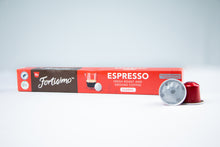 Load image into Gallery viewer, 10 Aluminium Espresso compatible Nespresso coffee capsules
