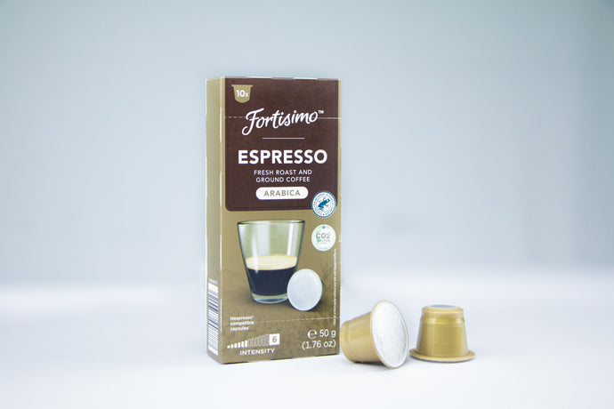 10 compatible Nespresso coffee capsules Arabica strength 06