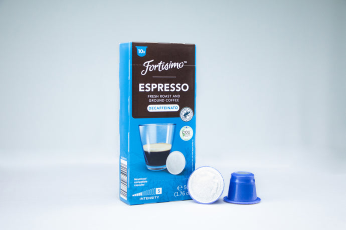 10 Decafe compatible Nespresso coffee capsules